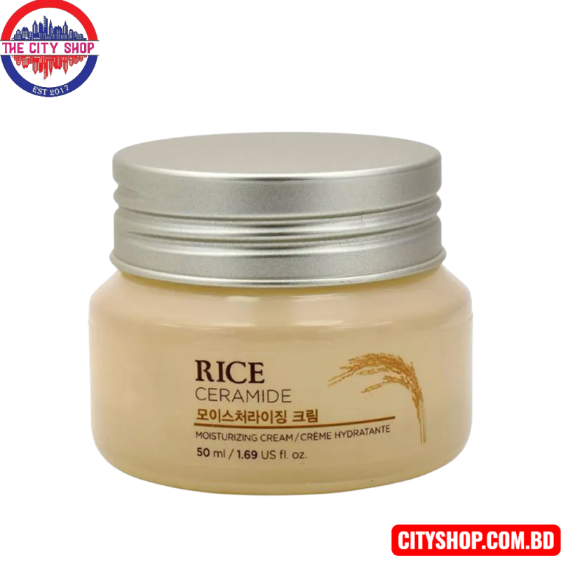 The face shop rice & ceramide moisturizing cream - 50ml